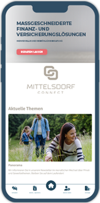 Vema-App Handy Ansicht